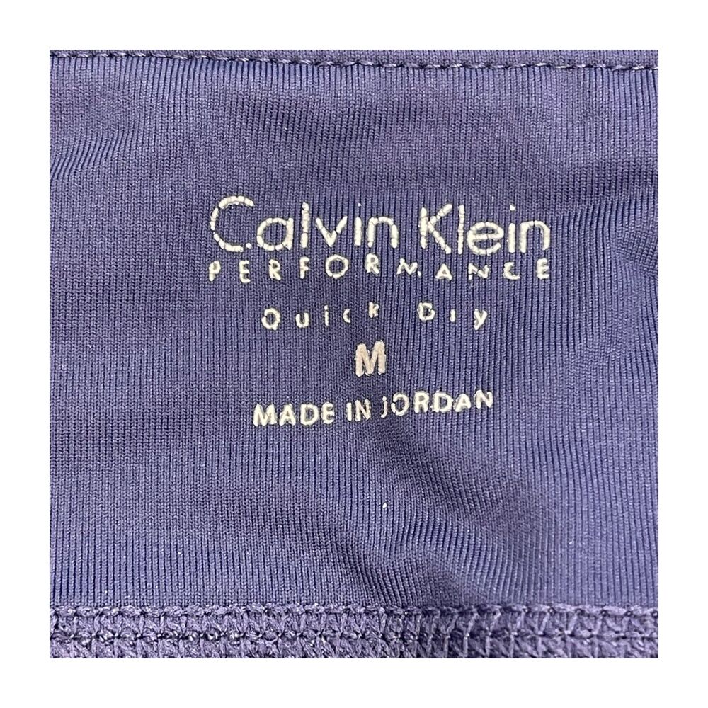 Calvin Klein Leggings Women's Medium Blue Tie-Dye Elastic Waist Performance - Picture 2 of 7